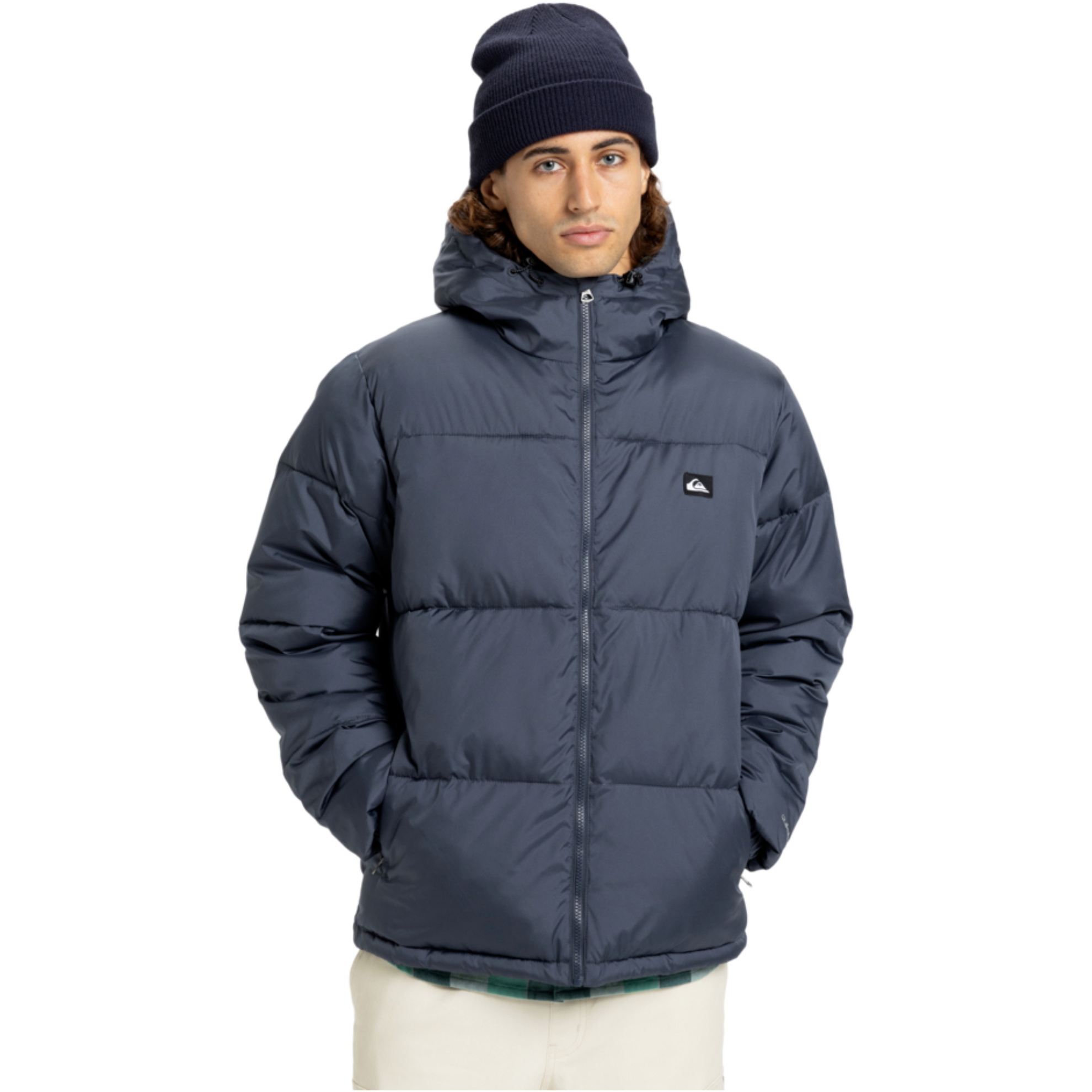 2025 Quiksilver Männer Cold Days Puffer Jacket EQYJK04173 - India Ink